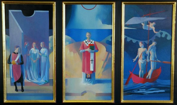 Врубель суд Париса. 1893.Триптих