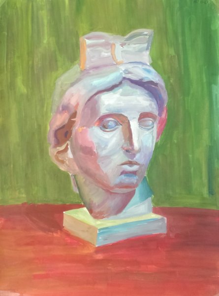 Этюд гипсовой головы