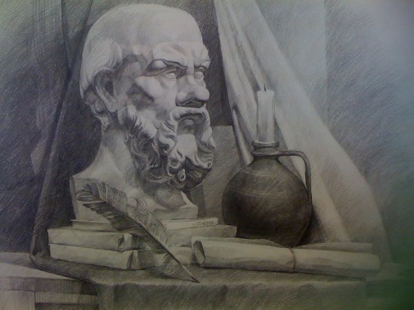 Академия Штиглица гипсовые головы