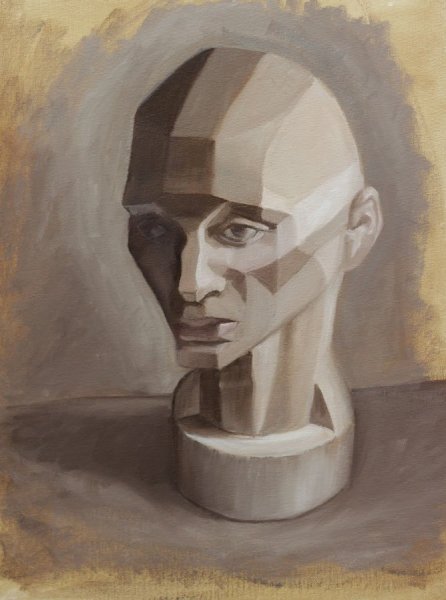 Академическая живопись портрет гризайль