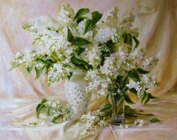 Картины художника Михаила Сатарова сирень