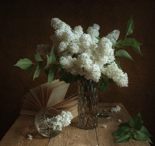 Букет "белая сирень"