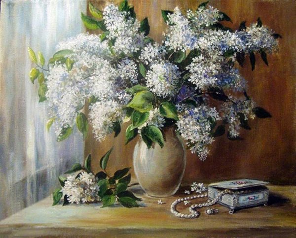 Ольга Воробьева художник сирень