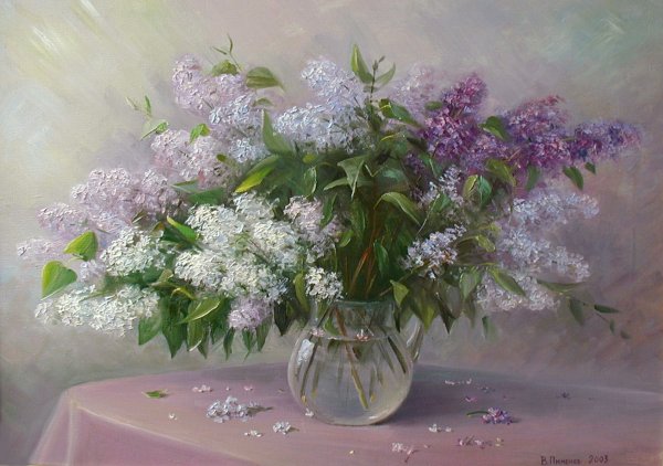 Художник Римма Вьюгова "сирень цветёт".