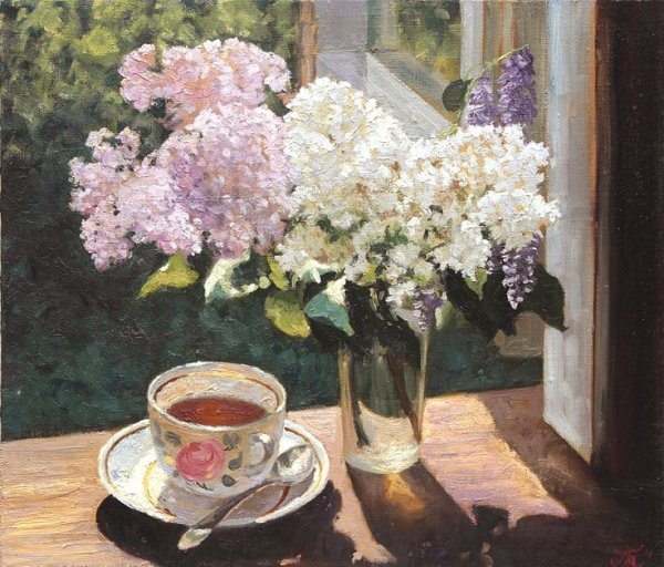 Серов Валентин Александрович, «открытое окно. Сирень»