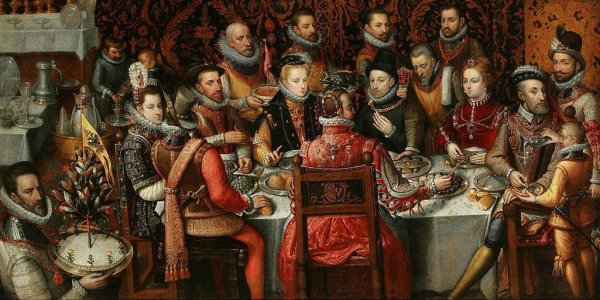 Алонсо Санчеса Коэльо банкет монархов, 1579 г