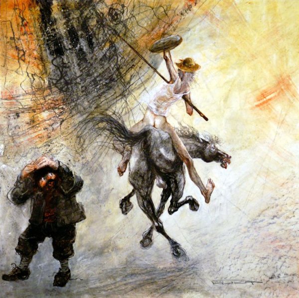 Художник Марсель Пажо Дон Кихот