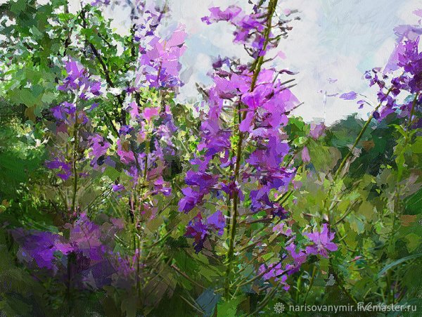 Иван чай цветет картины художников