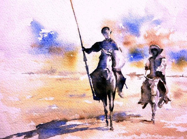 Дон Кихот и Санчо Панса живопись