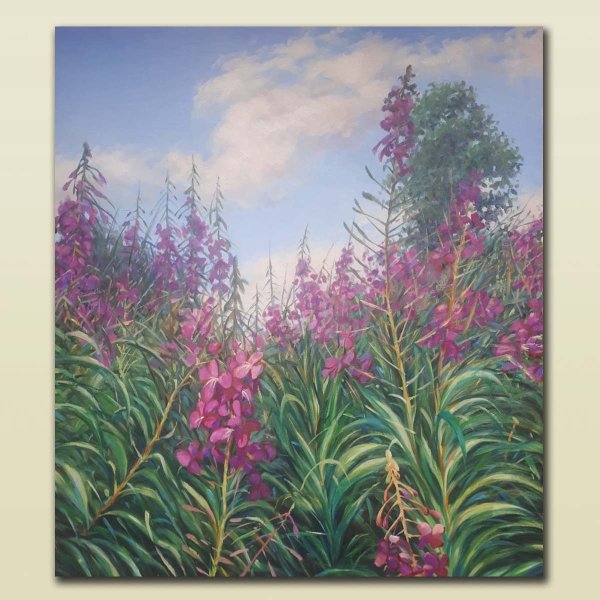 Кипрей Иван чай в живописи художников