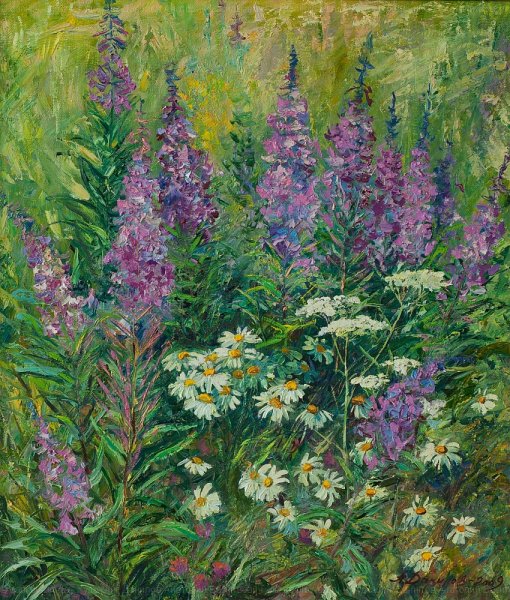 Кипрей в живописи