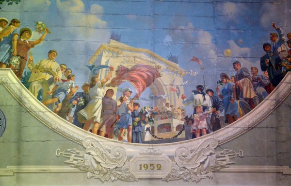 Фрески вокзала Волгоград