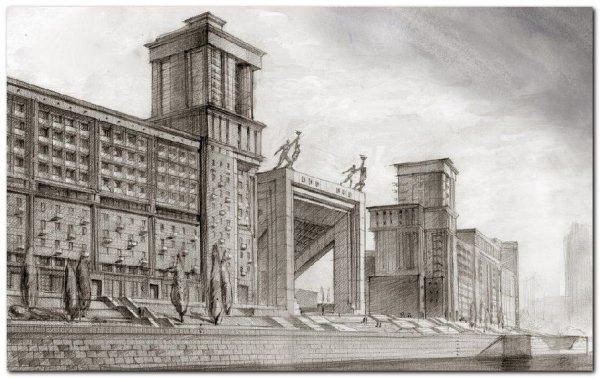 Сталинская архитектура неосуществленные проекты сталинский Ампир