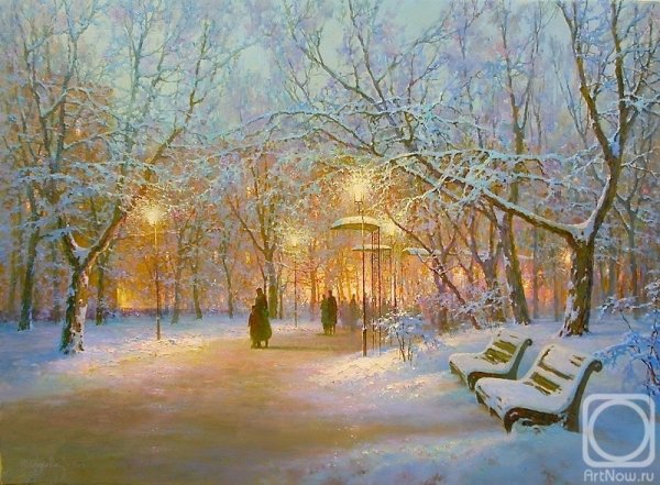 Художник Обуховский Юрий Анатольевич зимние пейзажи
