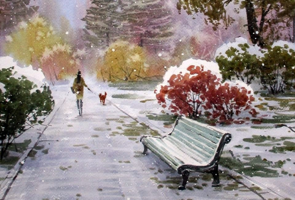 Екатерина Калиновская художник картины зима