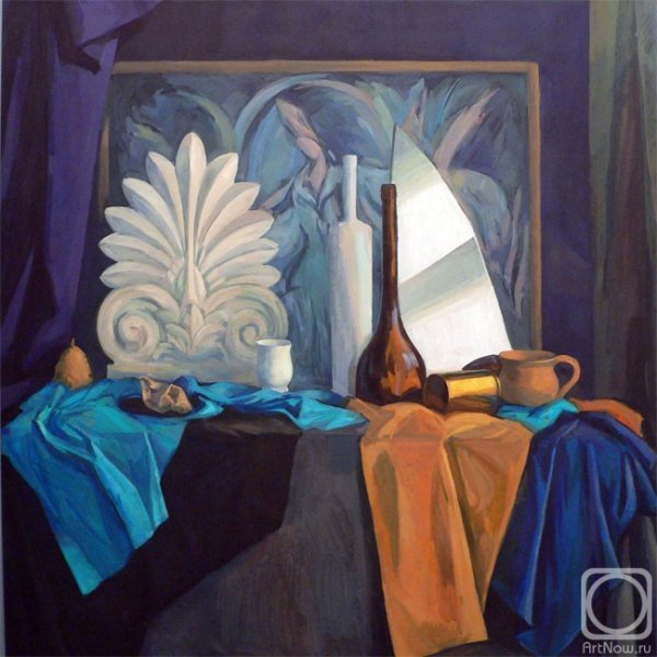 Гризайль натюрморт с Нефертити