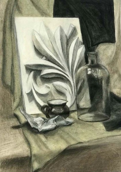 Академический рангтасвир натюрморт акварель