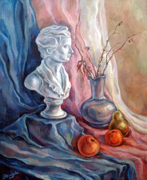 Натюрморт гуашью Академическая живопись постановка