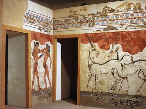 Кносский дворец фрески