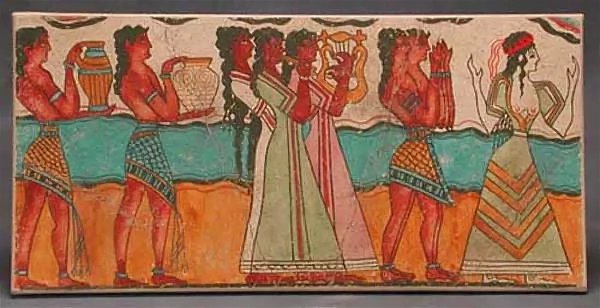 Кносский дворец фрески женщины