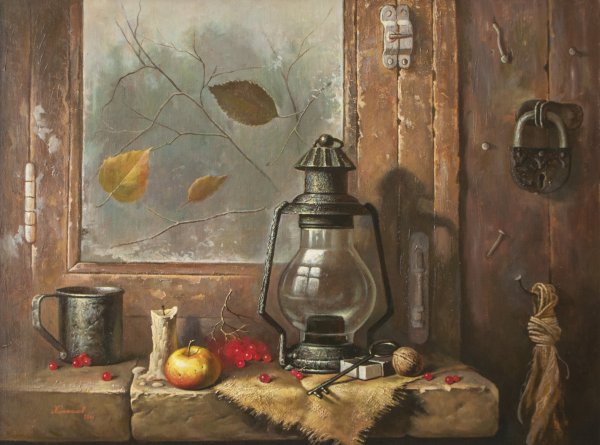 Художник Андрей Желем. Старая лампа