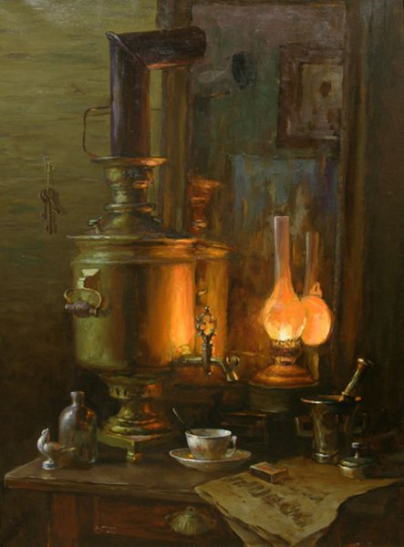 Степан Нестерчук натюрморт с самоваром