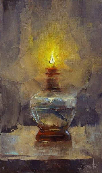 Лампа живопись