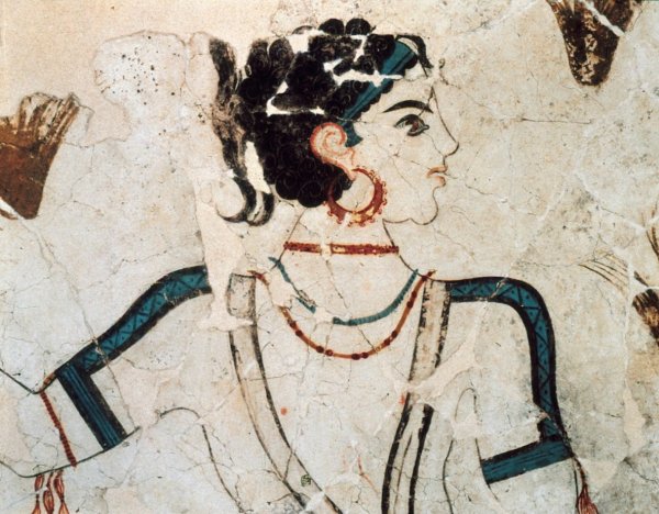 Фрески Кносского дворца женщины