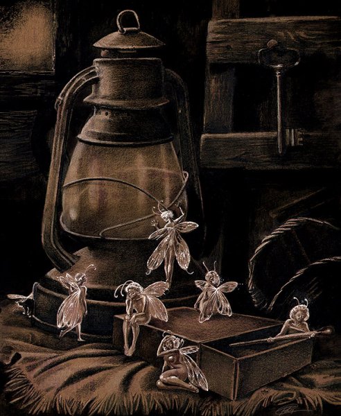 Натюрморт с керосиновой лампой