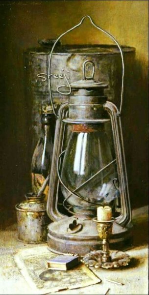 Керосиновая лампа Экспедиция