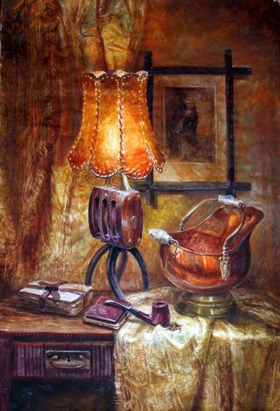 Сергей Андрияка натюрморт с керосиновой лампы