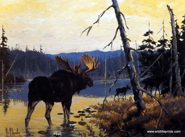 Художник Степанов лоси