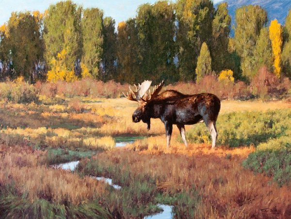 Картина Поленова лоси