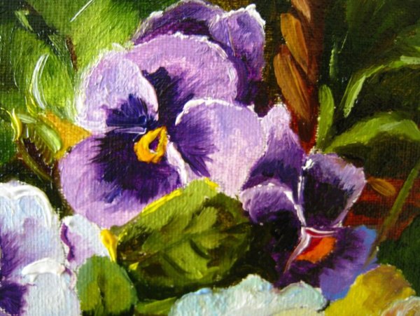 Художник Евгений Ромашко Анютины глазки