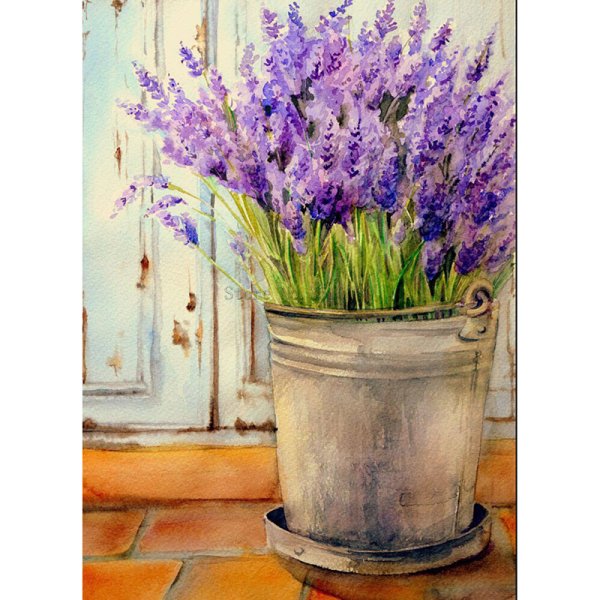 Лаванда в живописи маслом
