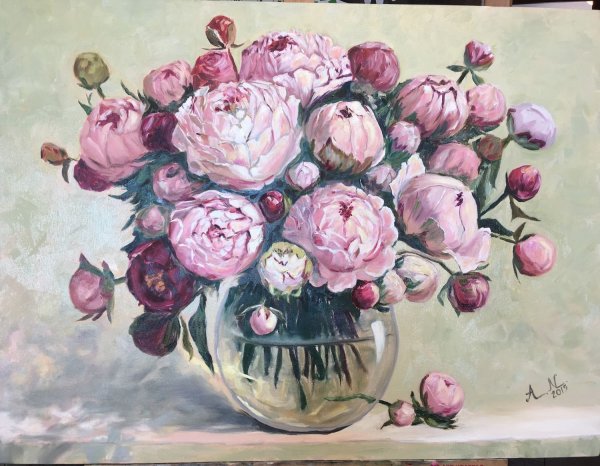 Репродукция Декарт пионы