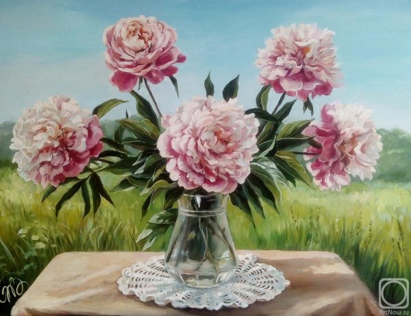 Художник Михаил Сатаров пионы