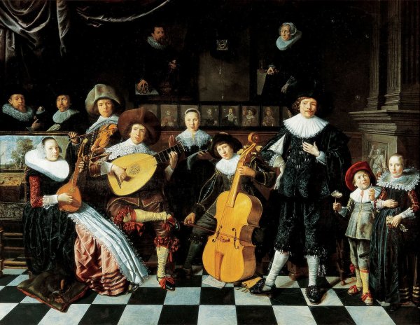 Ян минсе Моленар автопортрет с семьей