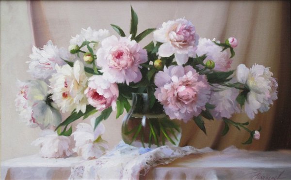 Художник Николаев Юрий Викторович пионы