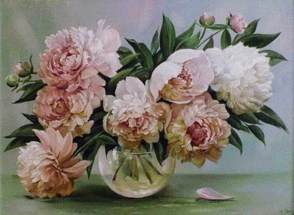 Художник Кулигина Татьяна картины пионы