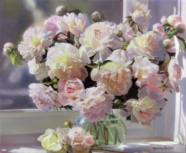 Збигнев Копаня розовые пионы