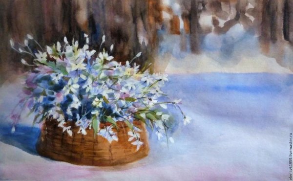 Весна акварель