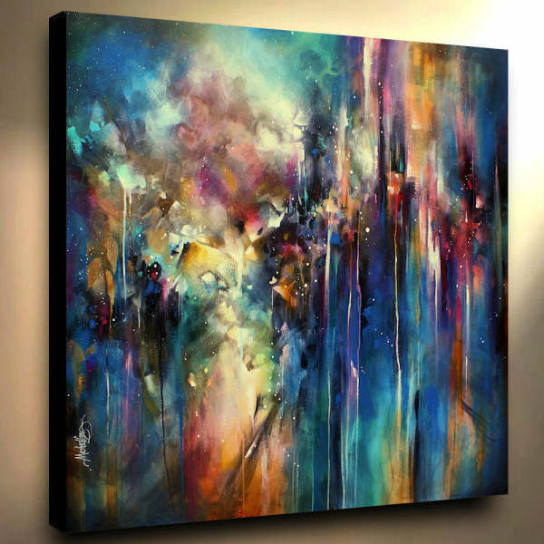 Абстрактная живопись акрилом