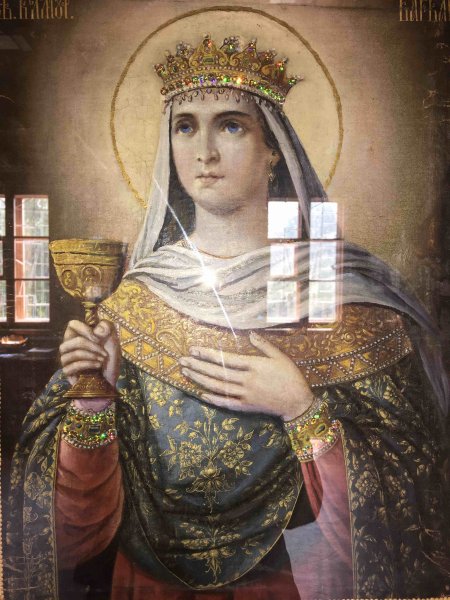 Великомученица Варвара живопись