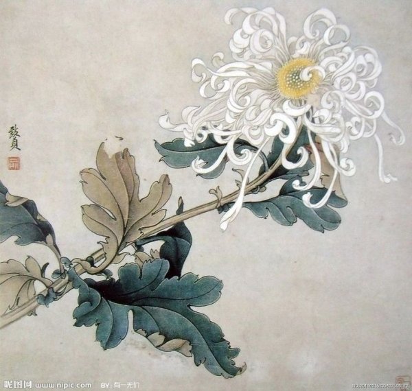 Хризантемы в китайской живописи гунби