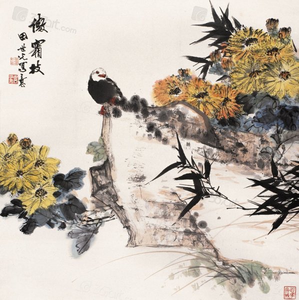 Живопись древнего Китая Хризантема