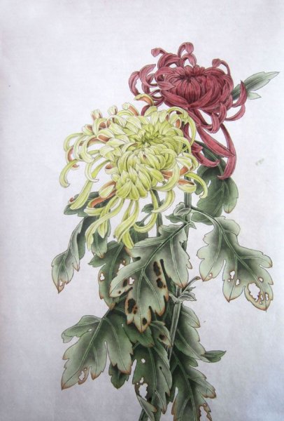 Техника гунби китайская живопись тыквы