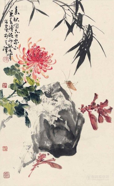 Хокусай хризантемы