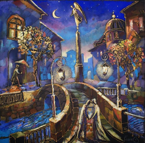 Сказочный город ночью