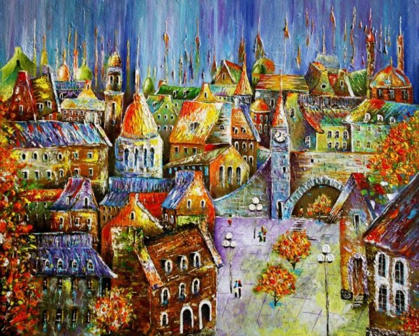 Картина сказочный город